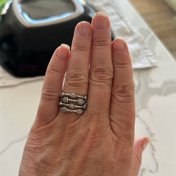 Original owner. VINTAGE David Yurman Confetti Collection ring Sterling silver - Picture 6 of 6